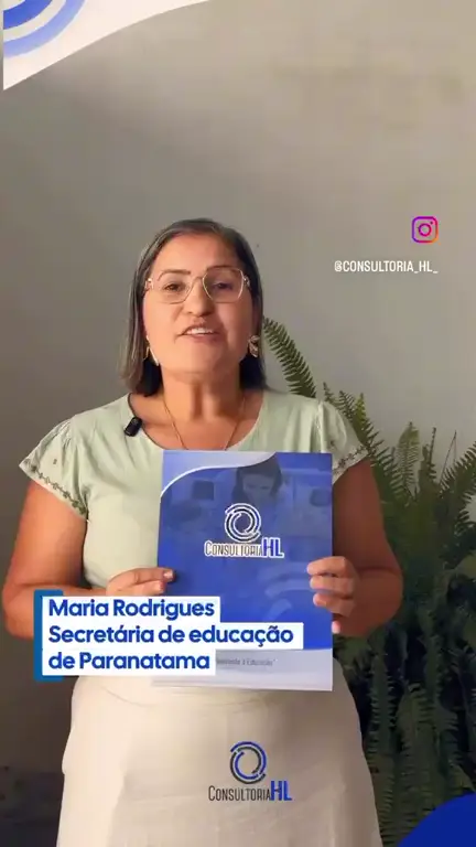 Depoimento em vídeo de Maria Rodrigues, Secretária de Educação de Paranatama (PE)